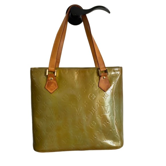 LOUIS VUITTON Monogram Green Vernis Houston Tote - Picture 3 of 13